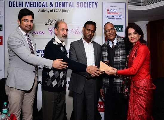 Awarded by The Delhi Medical and Dental Society